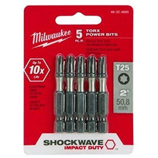 Picture of 21223 - SHOCKWAVE™ 2" POWER BIT TORX T25 - 5PK