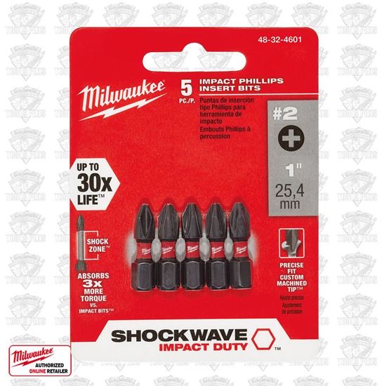 Picture of 25429 - SHOCKWAVE™ INSERT BIT PHILLIPS #2 - 5PK